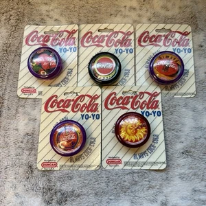 Duncan Coca-Cola “Always Cool” 1997 Carded Yo-Yo Lot Of 5 - Brand New Sealed - Picture 1 of 7