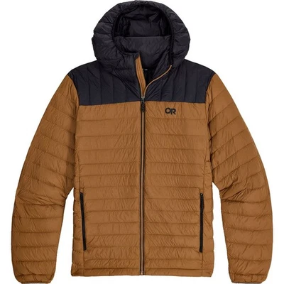 Outdoor Research Transcendent Down Hoodie Hombre Chaqueta de Invierno, Bronce/Negro, X-L Foto 1 de 4