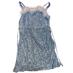 Girls Speechless Sequin Feather Dress size 7 - Picture 1 of 5
