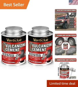 All-Purpose Tire Patch Kit with Clear Vulcanizing Cement - 17oz Brush Top Can - Bild 1 von 9