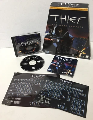 COMPLETE Thief THE DARK PROJECT Big Box PC CD-ROM Trapezoid CIB Manual EIDOS - Image 1 of 4