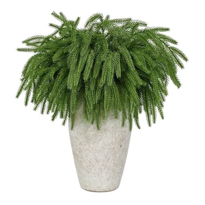 Vástago verde sintético 18,5 pulgadas Navidad para guirnalda 8 piezas Norfolk Pine4625 - Imagen 1 de 9