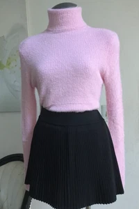 SCHRISTINA CO Rollkragenpullover Pullover weich flauschig flauschig warm lila L/XL - Bild 1 von 10