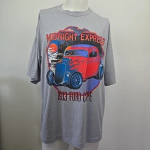 Vintage 80er Single Stitch T-Shirt Midnight Express 1933 Ford Coupe Sun Tag XXL USA - Bild 1 von 20