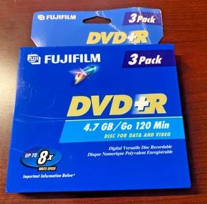 Fujifilm DVD-R  3 Pack 4.7 GB 120 Min - Sealed - DVD RECORDING / DVD-R - Picture 1 of 2