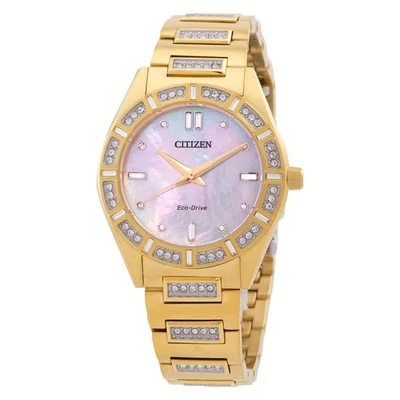 Citizen Silhouette Crystal Eco-Drive Ladies Watch EM1022-51D - Image 1 of 3