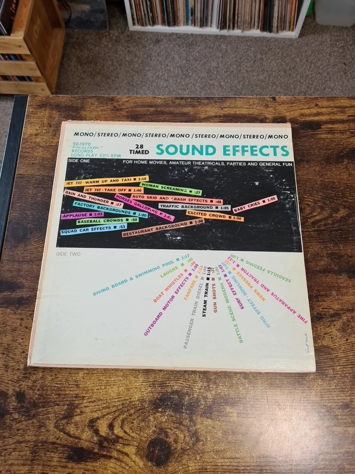 28 Timed Sound Effects - Realistic - 50 - 1970 - Stereo/Mono - USA - 1970 - VG+ - Image 1 of 4