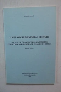 16th Annual Hans Wolff Memorial Lecture (paperback, 1986) - Foto 1 di 1