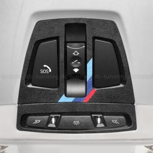 Black Alcantara Reading Light Panel Frame Trim Cover For BMW F20 F30 F32 X1 X5 6 - Picture 1 of 8