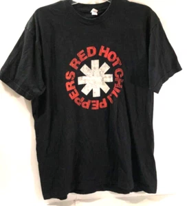Red Hot Chili Peppers Summertime 2005 Two-Sided Asterisk Black T-Shirt XL - Picture 1 of 3