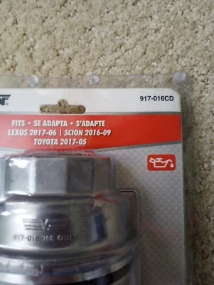 Nova tampa de filtro de óleo Dorman 917-016CD alumínio para 05-21 Lexus Scion Toyota Camry - Imagem 1 de 3