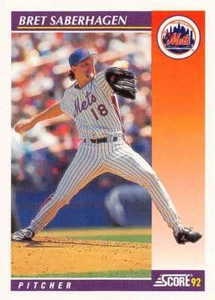 1992 Score Rookie and Traded #20T Bret Saberhagen NM-MT Mets - Picture 1 of 2