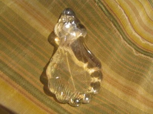 ancienne pampille de lustre en verre epoque 1900 8cm plaquette a facettes 2 - Photo 1/1