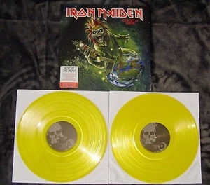 Iron Maiden - Eddie Rips Up London Double Yellow/Green Vinyl Record - Picture 1 of 5