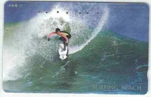 2020/185 Card Used Phonecard Japan JP-251-183 Surfing Beach - Picture 1 of 2