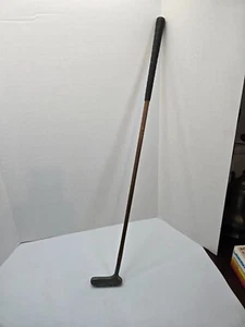 Antique Hickory shaft aluminum right handed golf putter w/ tacki mac grip - Picture 1 of 6