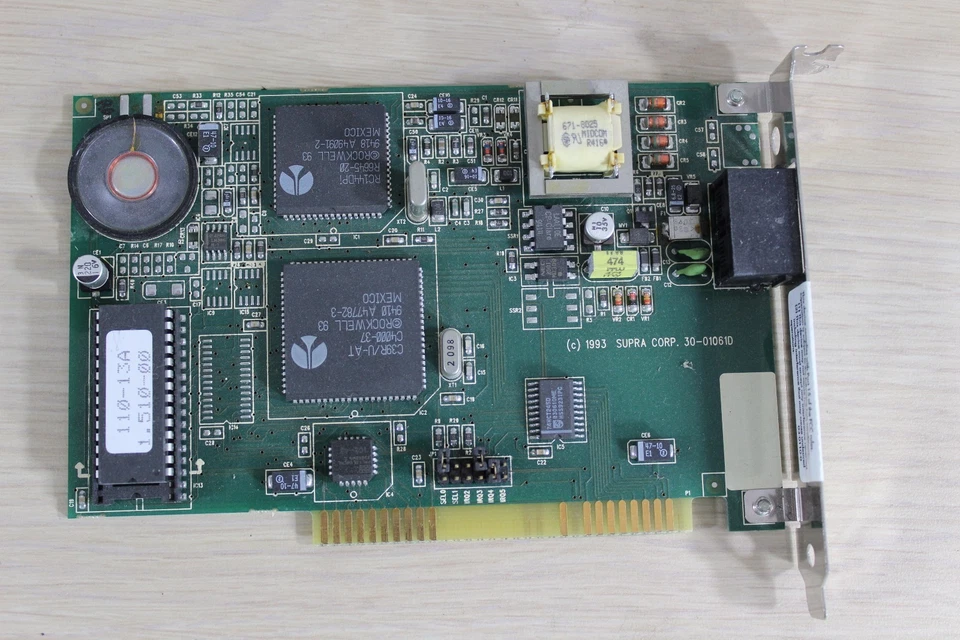 Supra Express 1441 SupraExpress Internal Modem Card from Tower Computer 1993 - Image 1 of 3