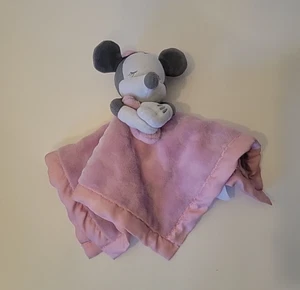 Disney Baby Mini Mouse Lovey Security Blanket Plush Pink 11.5" x 11.5" - Bild 1 von 9