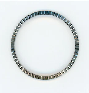 Engine Turned Bezel for DJ 36 mm 1600 & 16000 series Stainless Steel, BEAUTIFUL! - Picture 1 of 2