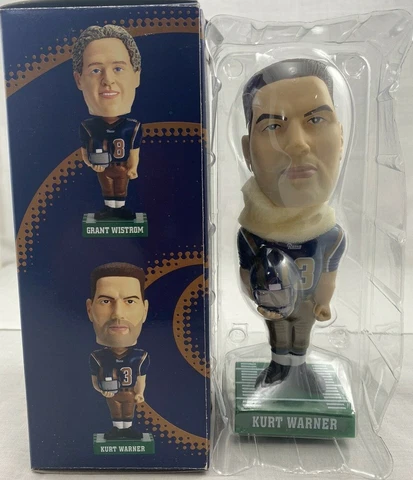 Kurt Warner #13 Bobblehead St Louis Rams NFL Hardees 2002 Collectors Series NIP Cover