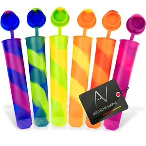 AVANA 6 Unidad Reutilizables Formas de Hielo Silicona Agua Moldes, Colorido - Bild 1 von 7