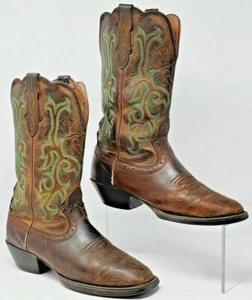 Justin Boots Western Cowboy Non Slip, Oil Resistant Boots Size 8B  - Picture 1 of 12