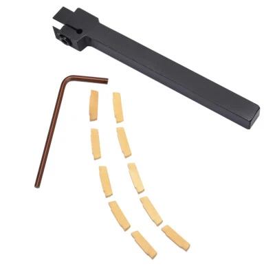 10pcs Utensile Taglio Tornio Attrezzo Inserti Chiave CNC Tornitura Portautensili - Immagine 1 di 4