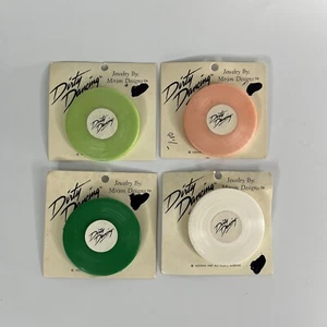 Lot Of 4 Vestron 1987 dirty dancing movie promo pinback button LP Vinyl Record - Picture 1 of 3