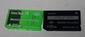 Sony Magic Gate Memory Stick Duo 32MB & 512MB Cards - Picture 1 of 3