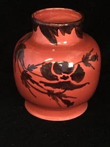 1930er St. Lukas Maarssen Holand rot Flambe niederländische Kunstkeramik Vase 7,5" hoch - Bild 1 von 7