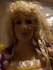 Franklin Heirloom Porcelain Doll "Rapunzel" Fairy Tale Doll by Gerda Neubacher