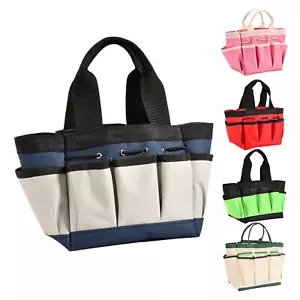 Garden Tools Bucket Bag, Gardening Organizer Tote Heavy Duty W/ Multi Pocket - Picture 1 of 17