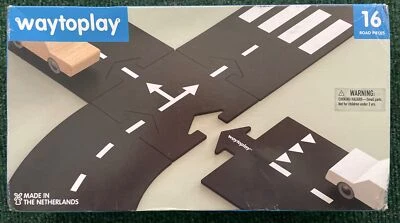 Way To Play Flexible Toy Road Dutch 16 Piece Waterproof Car Track Set Box Wear - Image 1 of 4