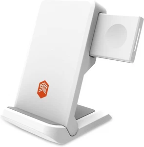 STM WHITE ChargeTree Go 3in1 Portable Wireless Charging Station iPhone - Picture 1 of 8