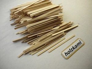 Holzleisten Holz Ahorn. 60mm x 3mm x 1,3mm. L/B/H 350 Leisten - Bild 1 von 2
