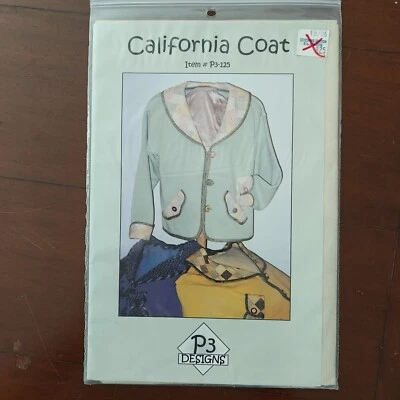 California Coat Sweatshirt Sewing Pattern P3-125 by P3 Designs 🧥✨ - Image 1 of 4