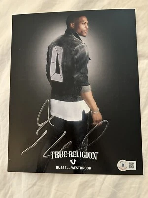 Foto autógrafa firmada por Russell Westbrook 8 X 10 Clippers certificado de autenticidad Beckett Foto 1 de 2