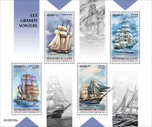 Guinea - 2023 Tall Ships, Amerigo Vespucci - 4 Stamp Sheet - GU230122a - Picture 1 of 1