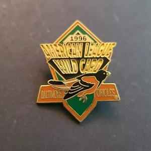 1996 Imprinted Products Baltimore Orioles 1996 AL Wild Card Logo Lapel-Hat Pin - Picture 1 of 2