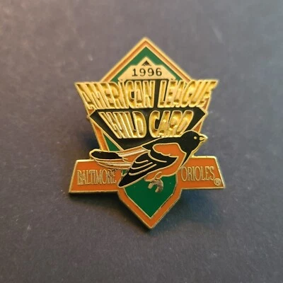 1996 Imprinted Products Baltimore Orioles 1996 AL Wild Card Logo Lapel-Hat Pin - Image 1 of 2