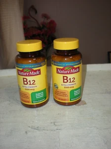 2-Nature Made 2500mcg Extra Strength VITAMIN B12 - 60ct lot of 2 08/26 - Picture 1 of 1