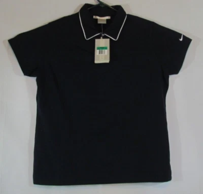 Camisa polo feminina Nike Golf Dri Fit XL 16-18 V gola redonda manga curta azul marinho - Imagem 1 de 4