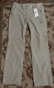 Columbia Titanium Women’s Khaki Pants Sz 12 Long Silver Ridge Stretch Zip Ankle - Picture 1 of 7