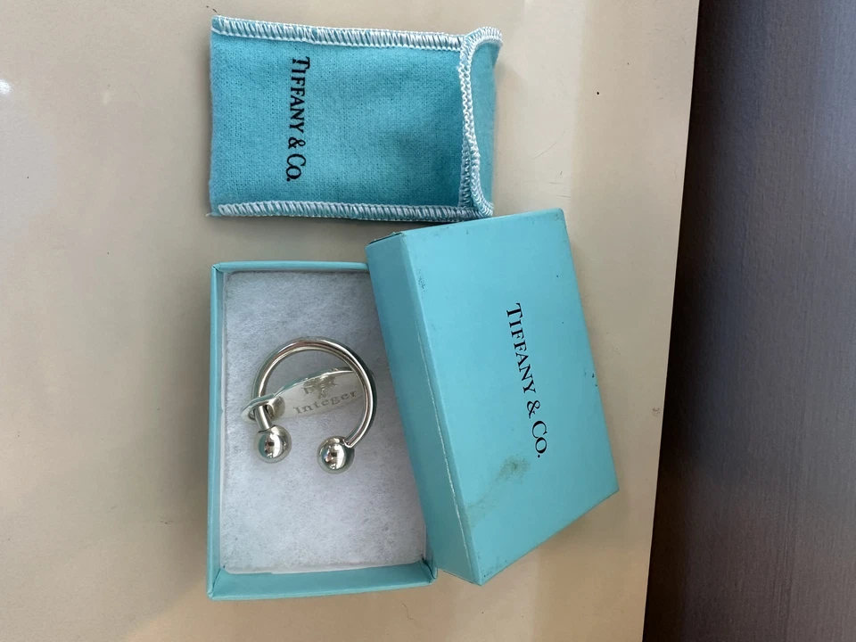 TIFFANY & Co Original Vintage Firmado Plata Esterlina Herradura Llavero Llavero Foto 1 de 4