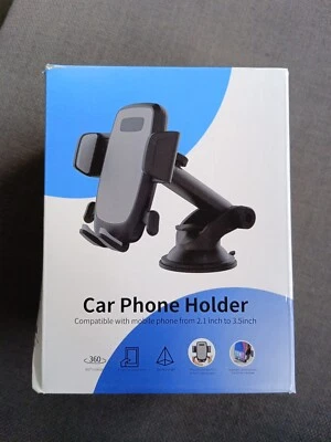 Rotating Stand Car Mobile Phone Holder Air Vent - Grey - Image 1 of 4