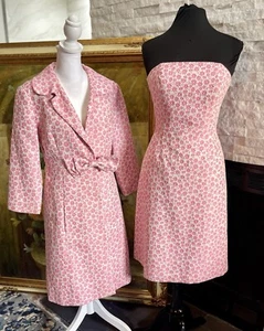 Lilly Pulitzer Pink Floral Dress & Coat Set Size 6  - Picture 1 of 24