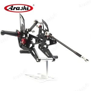 Fit Yamaha YZF R1 YZF-R1 2005 2006 BLACK Adjustable Racing Footrest Foot Pegs - Bild 1 von 7