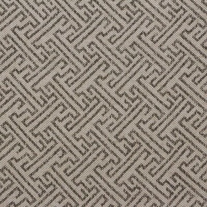 LACEFIELD DESIGNS IKAT FRETWORK FOSSIL GRAY GEOMETRIC FABRIC BY THE YARD 54"W - Picture 1 of 6