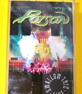 Poison Swallow This Live Cassette Tape 1991 Hard Rock Glam Metal Preowned - Picture 1 of 3