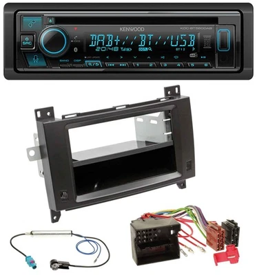 Kenwood Bluetooth DAB CD MP3 USB Autoradio für Mercedes Viano Vito 06-14 schwarz - Bild 1 von 4